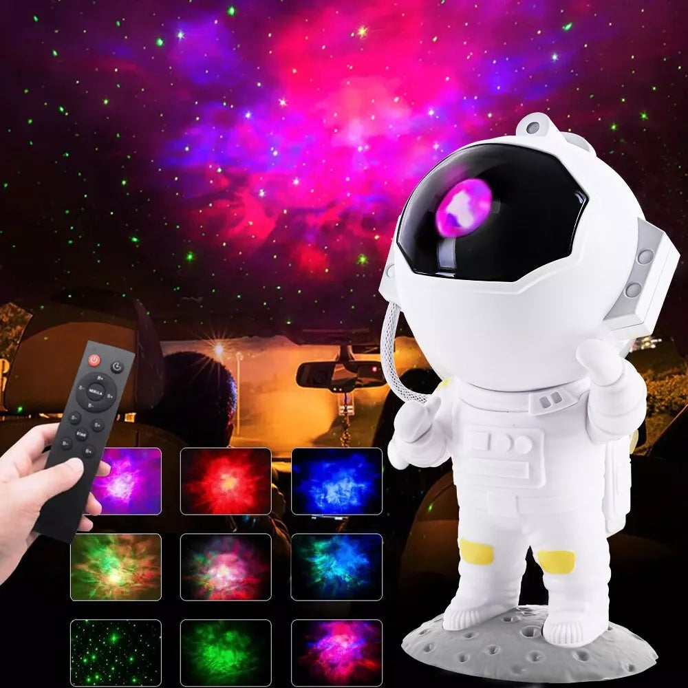 Astronaut Projector Galaxy Starry Sky Night Light Nebula Space LED Lamp W-Remote